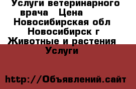 Услуги ветеринарного врача › Цена ­ 500 - Новосибирская обл., Новосибирск г. Животные и растения » Услуги   